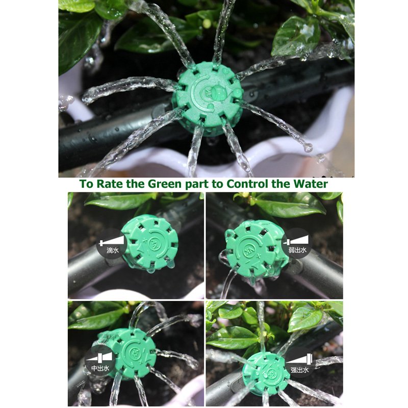 Green 8 Holes Irrigation Dripper