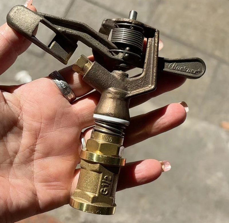 1/2 Inch Full-Automatic Single Nozzle Copper Rocker Arm Irrigation  Sprinklers