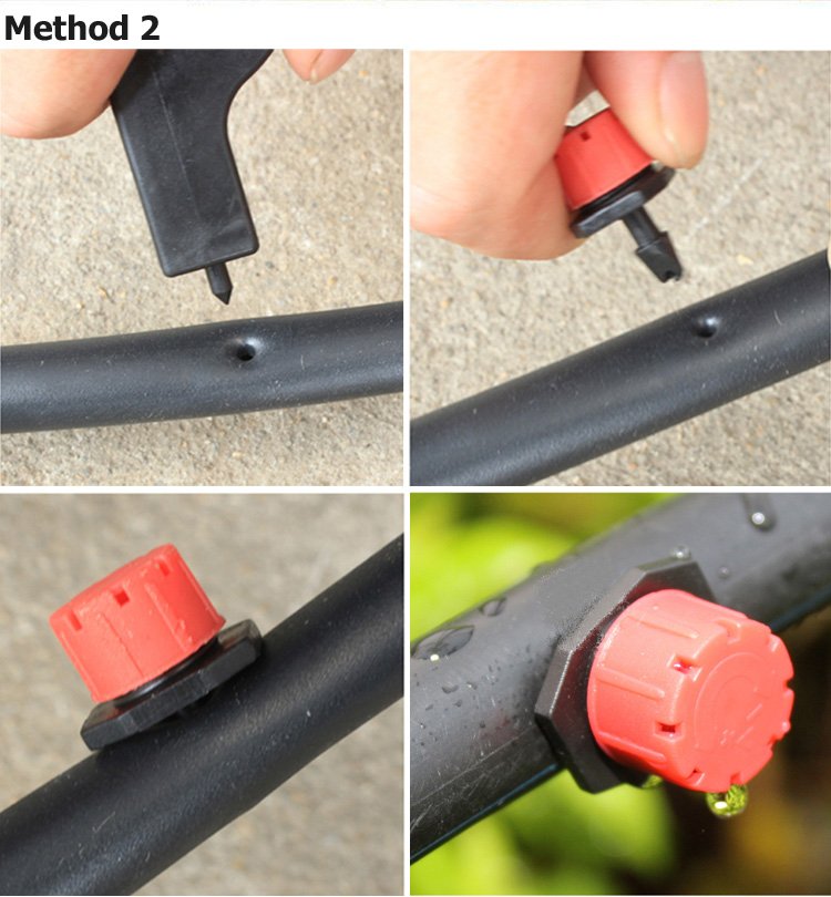 Red 8 Holes Irrigation Dripper