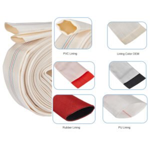 White Canvas Hose Pipe