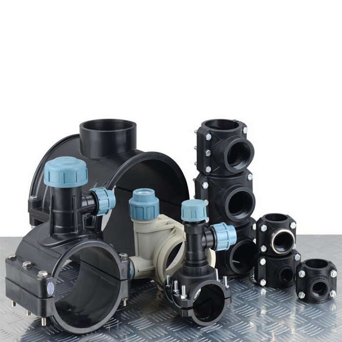 Double Clamp Saddle with Reinforcing Ring PN16 for Pipe