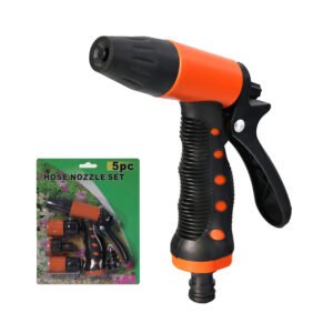 5PC Adjustable Simple Pattern Water Spray Gun Hose Set