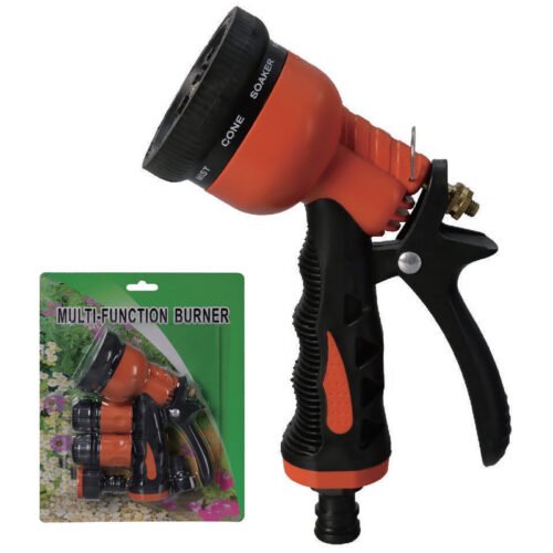 Orange 7-Pattern Hose Set for Garden Watering
