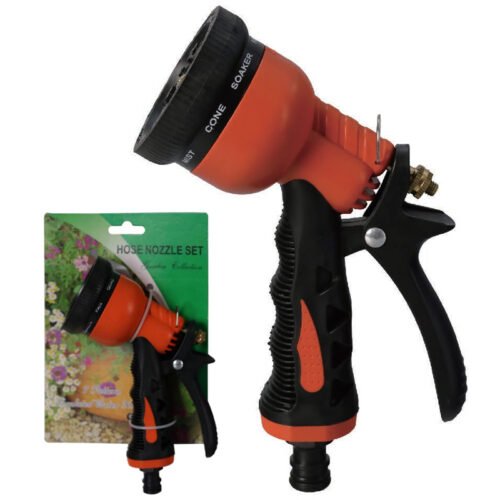 Orange 7-Patterns Car Washing Water Gun