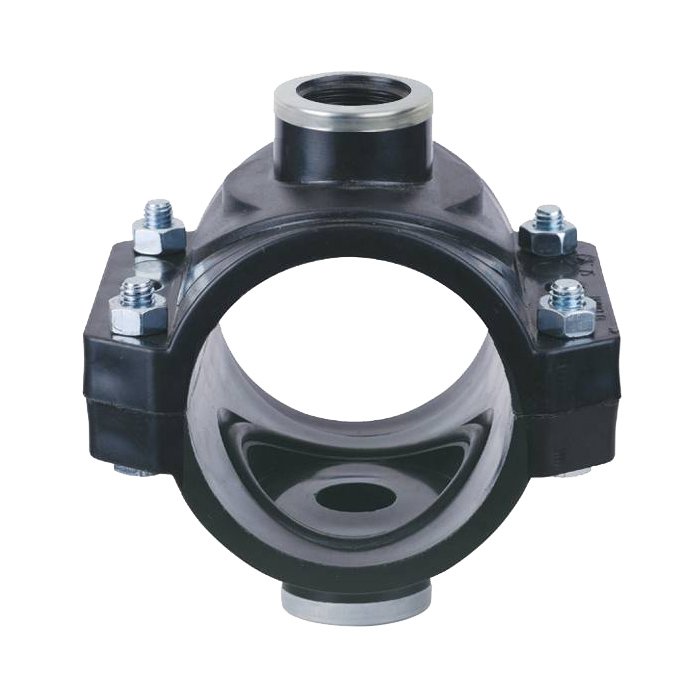 Double Clamp Saddle with Reinforcing Ring PN16 for Pipe