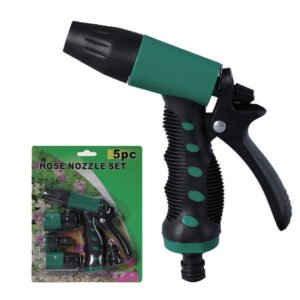 5PC Adjustable Simple Pattern Water Spray Gun Hose Set