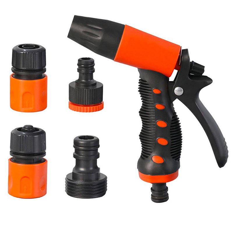 5PC Adjustable Simple Pattern Water Spray Gun Hose Set