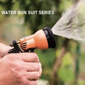 Orange 7-Pattern Hose Set for Garden Watering