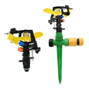 1/2" Male Thread Double Outlet Rocker Arm Garden Sprinkler