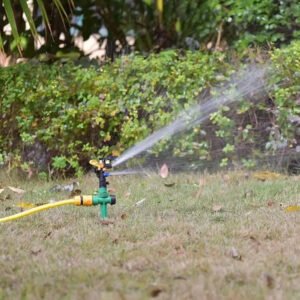 1/2" Male Thread Double Outlet Rocker Arm Garden Sprinkler