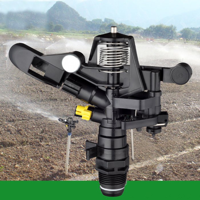 Yellow Nozzle Automatic Water Impact Sprinkler