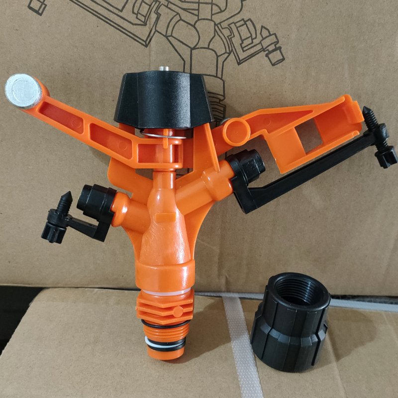 Durable Orange Farm Sprinkler 1"