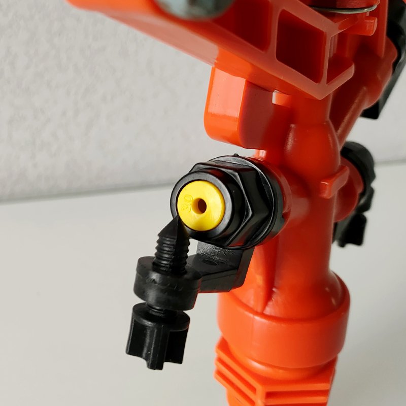 Durable Orange Farm Sprinkler 1"