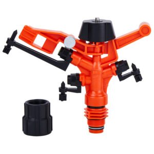 Three Nozzle Orange Irrigation Sprinkler
