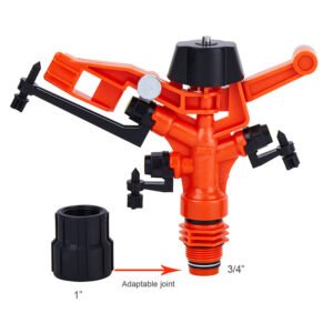 Three Nozzle Orange Irrigation Sprinkler