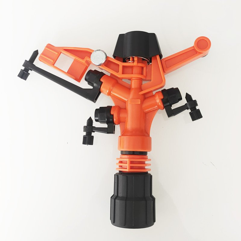 Three Nozzle Orange Irrigation Sprinkler