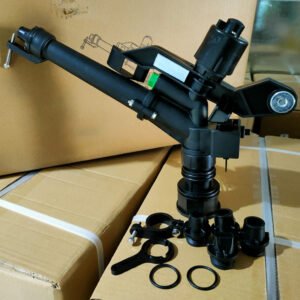 Long range 1.5 Inch Black Plastic Rain Gun Sprinkler for farm irrigation