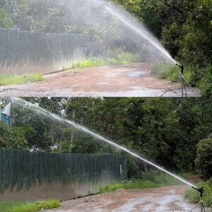 Long range 1.5 Inch Black Plastic Rain Gun Sprinkler for farm irrigation