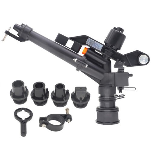 Long range 1.5 Inch Black Plastic Rain Gun Sprinkler for farm irrigation