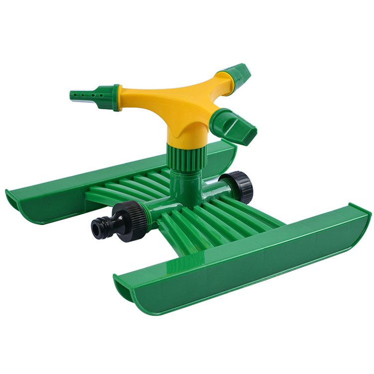 Automatic 360 Degree Rotating Water Green 3 Arm Spray Lawn Sprinkler