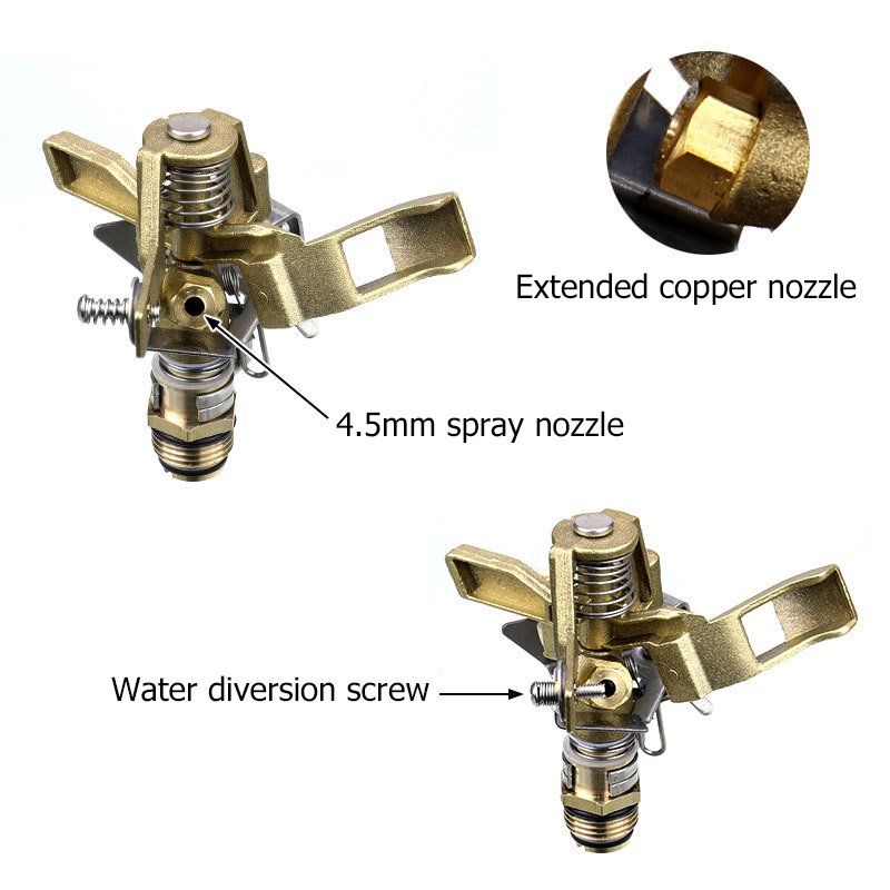 Brass Impact  Sprinkler Agricultural Sprinkler Irrigation System