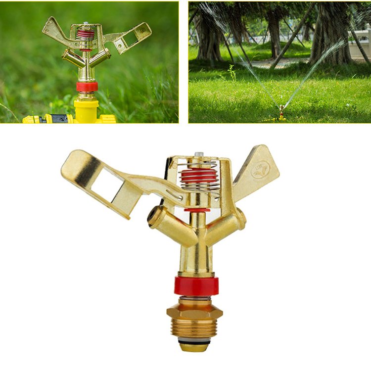 4-point zinc alloy rocker arm sprinkler DN15 lawn rotating sprinkler