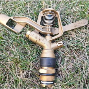 Hot Selling 3/4" 2 Nozzles Rotary Farm Irrigation Brass Impact Sprinkler