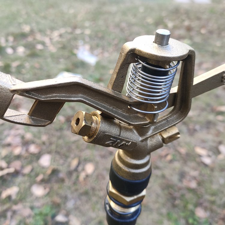 Hot Selling 3/4" 2 Nozzles Rotary Farm Irrigation Brass Impact Sprinkler