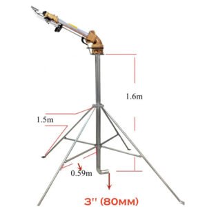 80m Radius Rain Gun Sprinkler Irrigation System  3 Inch Big Rain