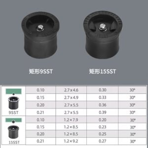 0~360° angle adjustment Plastic Underground scattering sprinkler