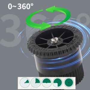 0~360° angle adjustment Plastic Underground scattering sprinkler
