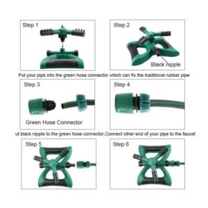 Rotating 360 Degree Adjustable with Butterfly Base Lawn Irrigation Sprinkler