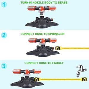 Quick Coupling Lawn Rotating Irrigation with Heavy Duty Weighted Base