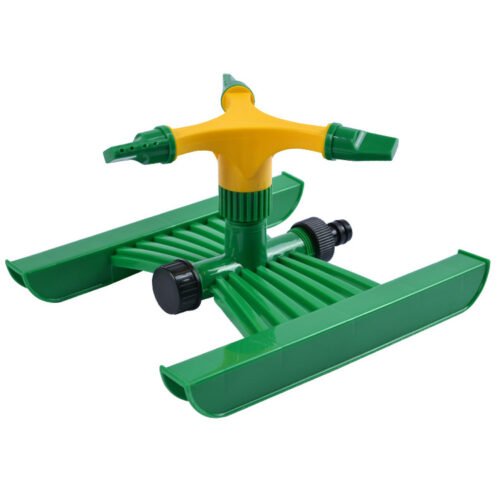 Automatic 360 Degree Rotating Water Green 3 Arm Spray Lawn Sprinkler