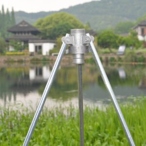 Impact Sprinkler Support Stake Water Hose Tripod ,Big Rain Gun Metal Trivet