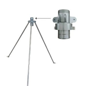 Impact Sprinkler Support Stake Water Hose Tripod ,Big Rain Gun Metal Trivet
