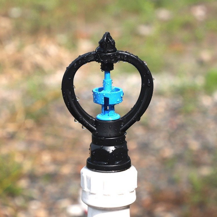 1/2 3/4 Inch Blue Turbine Garden Automatic Sprinkler 360 Degree Spray