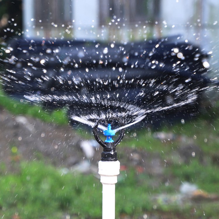 1/2 3/4 Inch Blue Turbine Garden Automatic Sprinkler 360 Degree Spray