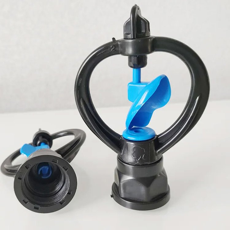 360 degree rotating plastic rain-like butterfly sprinkler for gardening