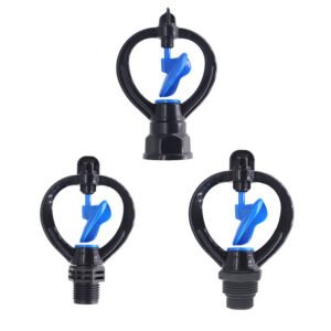 5008-6 360 degree rotating plastic rain-like butterfly sprinkler for gardening