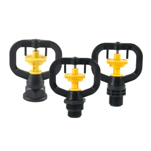 Plastic yellow shutter wheel nozzle 360 Micro Farm Irrigation Sprinkler