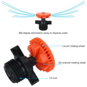 Agricultural irrigation flywheel 360 degree automatic rotating sprinkler