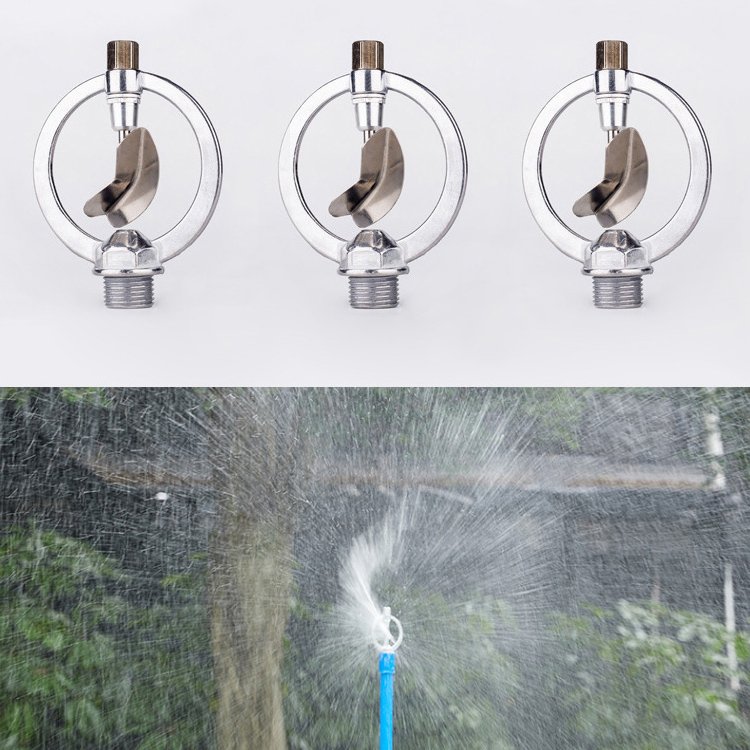 automatic rotating lawn Zinc alloy Sprinkler corrosion-resistant garden irrigation