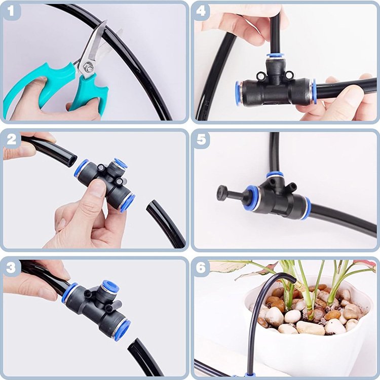 DIY 5-20M Free Bending Universal Mist Spray Kit Garden Watering System
