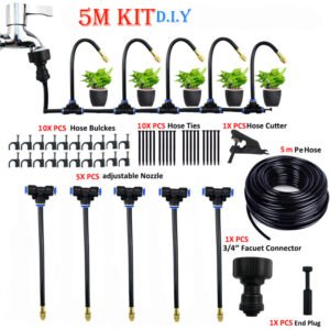 DIY 5-20M Free Bending Universal Mist Spray Kit Garden Watering System
