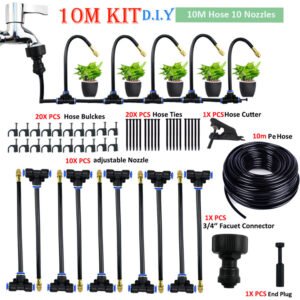 DIY 5-20M Free Bending Universal Mist Spray Kit Garden Watering System