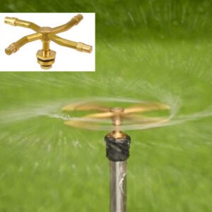 4-Way Full Copper 360-Degree Rotating Atomizing Sprinkler Head