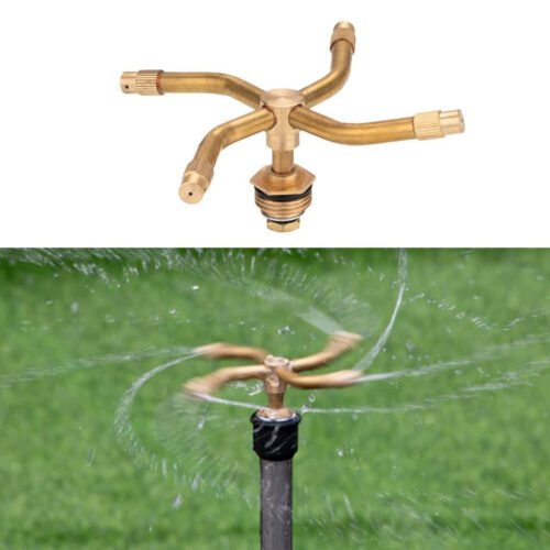 4-Way Full Copper 360-Degree Rotating Atomizing Sprinkler Head