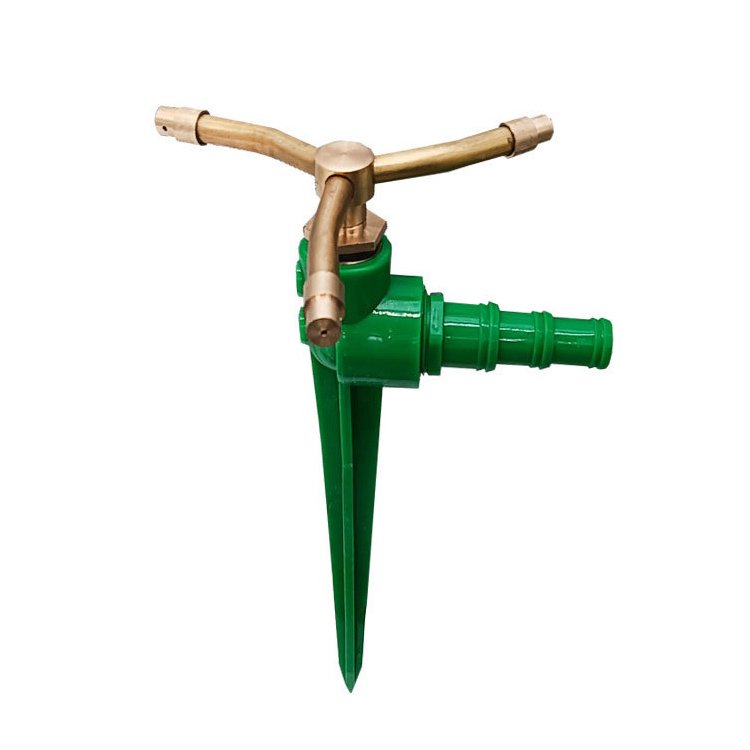 Brass Rotating 3-arm Irrigation Nozzle Revolving Sprinkler 360 Oscillating