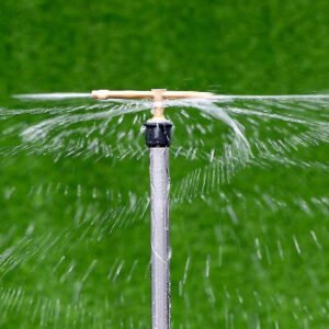 1/2 Inch 3-arm Rotating Brass Nozzle Garden Lawn Irrigation Watering